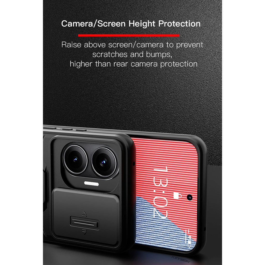 Dành Cho Xiaomi Redmi Turbo 4 Pro Vỏ Giáp Chống Sốc Trượt Bảo Vệ Ống Kính Máy Ảnh Vòng Đứng
