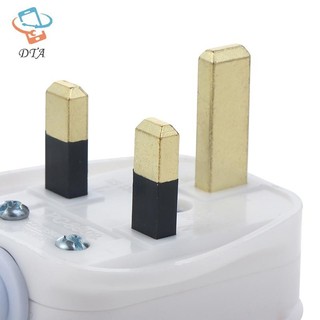 [DTA] Anh Cắm Điện Có Thể Tháo Rời Loại G Trắng Đen 3 Pin UK Main Plug 13A Thiết Bị Lắp Ráp Dây Nguồn Cầu Chì Đầu Nối Dây VN