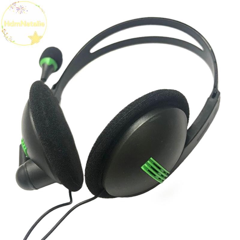 HdmNatalie Tai Nghe Có Dây 3.5 Mm Tai Nghe Đa Năng Có Micro Khử Tiếng Ồn Tai Nghe Cho Laptop Máy Tính VN