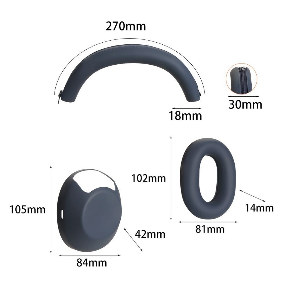 Bảo vệ tai nghe CATMALLER88, Vỏ tai nghe không dây chống trầy xước bằng silicon, Vỏ đệm tai mềm đa năng cho tai nghe Bluetooth WH-1000XM6