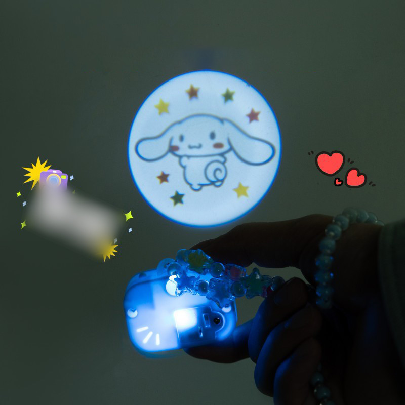 HK1 Sanrio Hoạt Hình Mini Máy Chiếu Camera Vòng Cổ Quà Tặng Cho Bé Gái Kuromi Giai Điệu Cinnamoroll Purin Kitty KH1
