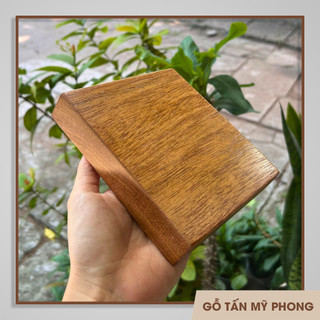 Miếng Gỗ Vuông Decor, Trang Trí Gỗ Tự Nhiên, Kệ Vuông Đặt Cốc, Kê Cây, Đế Đèn, Chân Đèn, Đôn gỗ
