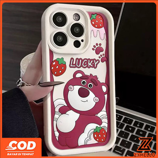 Ốp lưng cho realme Note 60 realme Note 50 realme C75 C65 C67 C61 C55 C53 C51 Ốp lưng điện thoại TPU chống sốc gấu dâu tây bụng lớn