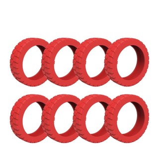 HOBBYIN 8 cái bọc bảo vệ bánh xe vali hành lý, chất liệu silicone dày giảm tiếng ồn, giúp bánh xe bền hơn và di chuyển êm ái