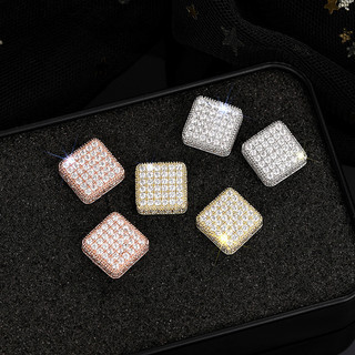 Bông tai zircon và bạc S925 thời trang đơn giản - Quà tặng hoàn hảo cho nàng