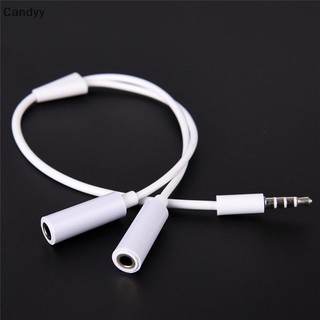 Ndy 3.5mm AUX Audio Mic Splitter Cáp Tai nghe Bộ chuyển đổi tai nghe Nam sang Nữ N