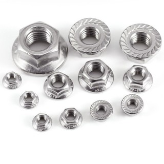 ((LXY) Đai ốc Tán Liền Long Đền Chống Xoay Inox 304 （Chủ đề ngược） ecu inox chống rỉ kèm long đen chống xoay M4 / M5 / M6 / M8 / M10 / M12 (RM-VN-1)