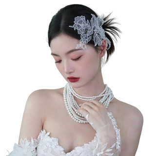 Retro Cô Dâu Hoa Mũ DIY Handmade Cô Dâu Veil Phụ Kiện Cho Đầm Kiểu Tóc Dụng Cụ Làm