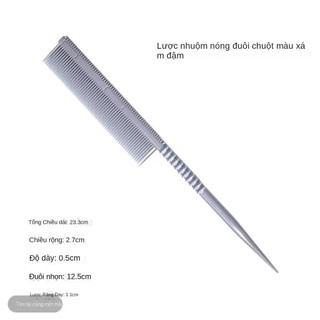 ⛔Lược đuôi tạo kiểu dày chống tĩnh điện chịu nhiệt độ cao cho tóc bồng bềnh, lược chải hai mặt cho nghệ sĩ trang điểm