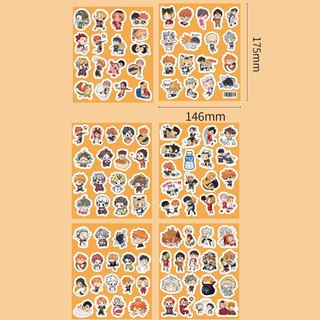 103 chiếc Haikyuu!! Hoạt Hình Dán DIY Điện Thoại Hành Lý Laptop Chống Thấm Nước Anime Dễ Thương Miếng Dán