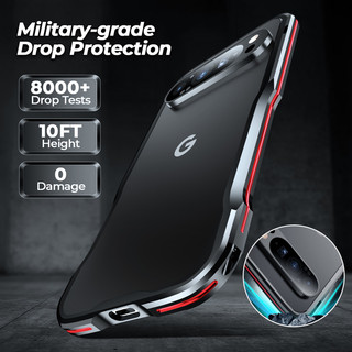 [JLK] Ốp Lưng Nhôm Cho Google Pixel 9 8 Pro XL Case 9 Pro XL Cover 9Pro Khung Kim Loại Chống Sốc Vỏ Điện Thoại