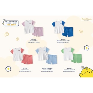 Punchun SS2025 Bộ cộc Groovy cho bé