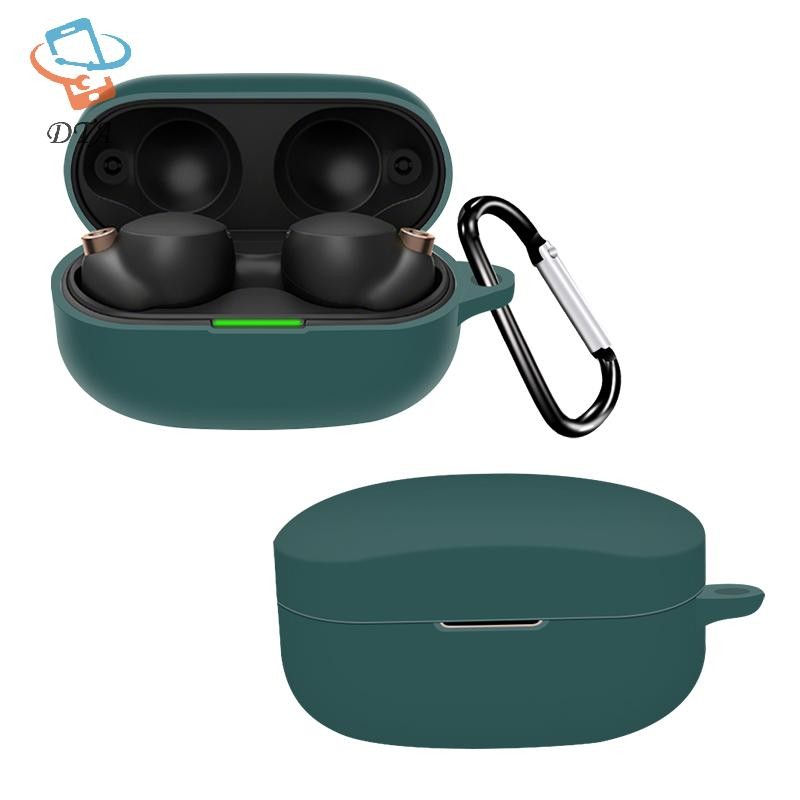 [DTA] Ốp Silicon Mềm Cho Vỏ Tai Nghe WF-1000XM4 Hộp Sạc Bảo Vệ Tai Nghe Không Dây Có Móc VN