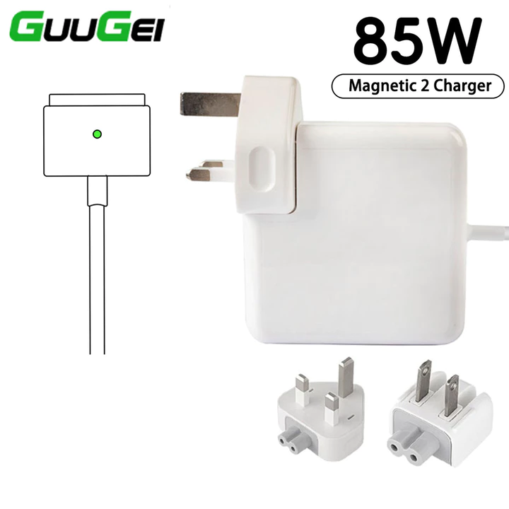 Guugei 85W Sạc Nhanh Từ 2 Cáp Sạc Laptop Sạc Điện Adapter UK US Sạc Cắm