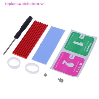 Toplanswatchstore Tấm tản nhiệt nhôm cho N80 NVMe M.2 NGFF 2280 PCIe SSD kèm đệm nhiệt, hỗ trợ HDD