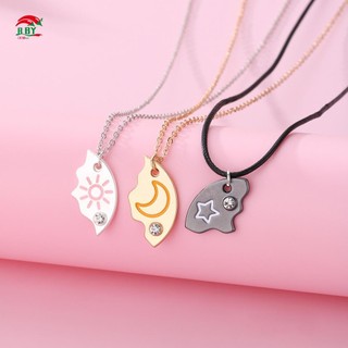 3 Cái / bộ Mặt Trời Trăng Ngôi Sao Mặt Dây Chuyền Vòng Cổ Người Bạn Thân Nhất Bff Tình Bạn Cặp Đôi Vòng Cổ Trang Sức Thời Trang Vinh Quang