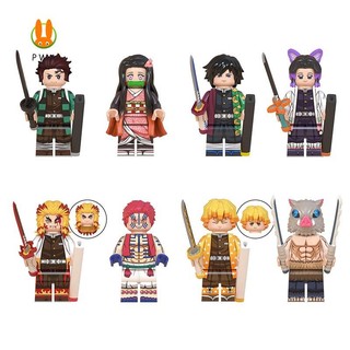Demon Slayer Hình Lắp Ráp Tượng Đồ Chơi Cho Sưu Tập Người Yêu Quà Tặng Sinh Nhật ABS Mô Hình Nhân Vật Hành Động Cho Trẻ Em