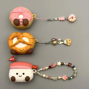 Jellycat Sweet Tôm Sushi Bánh Mì Cho AirPodsPro3 Vỏ Mặt Dây Chuyền Bổ Sung Vỏ Bảo Vệ Tai Nghe Phong Cách Mới Cho AirPods4 Vỏ Bảo Vệ Tai Nghe Tương Thích Với AirPodsPro Vỏ AirPods2gen