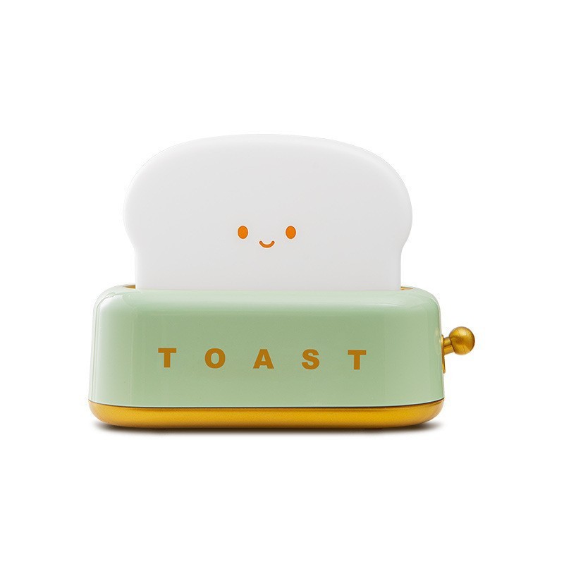 Máy Bánh Mì Đèn Ngủ Sáng Tạo Sạc USB Làm Mờ Đèn Để Bàn Đèn Led Đèn Ngủ Thời Gian Đèn Ngủ
