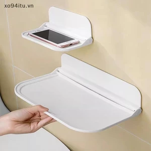 Xoitu Treo Tường Gấp Kệ Tiết Kiệm Không Gian Lưu Trữ Giá Đỡ Điện Thoại Không Đục Lỗ Wifi Router Khay Bảo Quản Nhà Tổ Chức VN