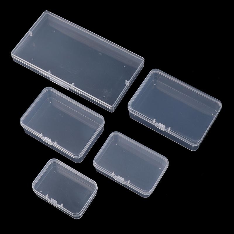 XOITU Chống Bụi Mạnh Mẽ Trang Sức Hộp Đựng Hộp Nhựa Hộp Hình Chữ Nhật Hộp Mờ Hộp Đóng Gói Hộp Bảo Quản VN