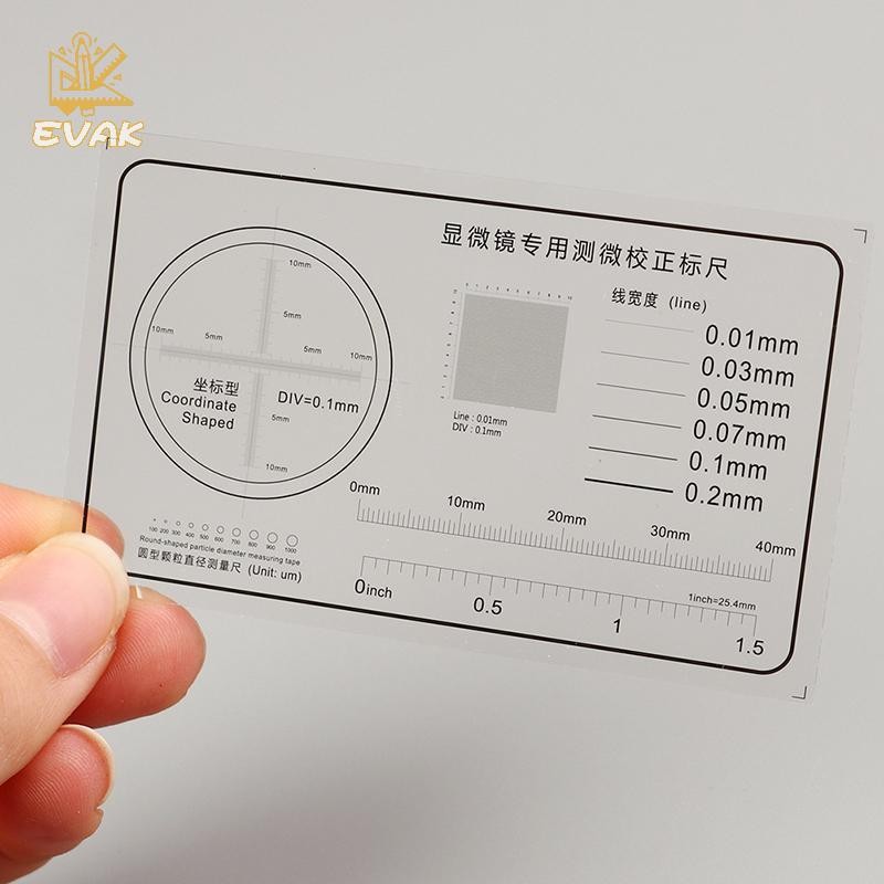 Alittlesetrtu Thước Mềm Kính Hiển Vi Micro Hiệu Chỉnh Đường Trượt Chiều Rộng Đường Kính Hạt Dụng Cụ Đo Điểm Phim Độ Chính Xác Cao VN