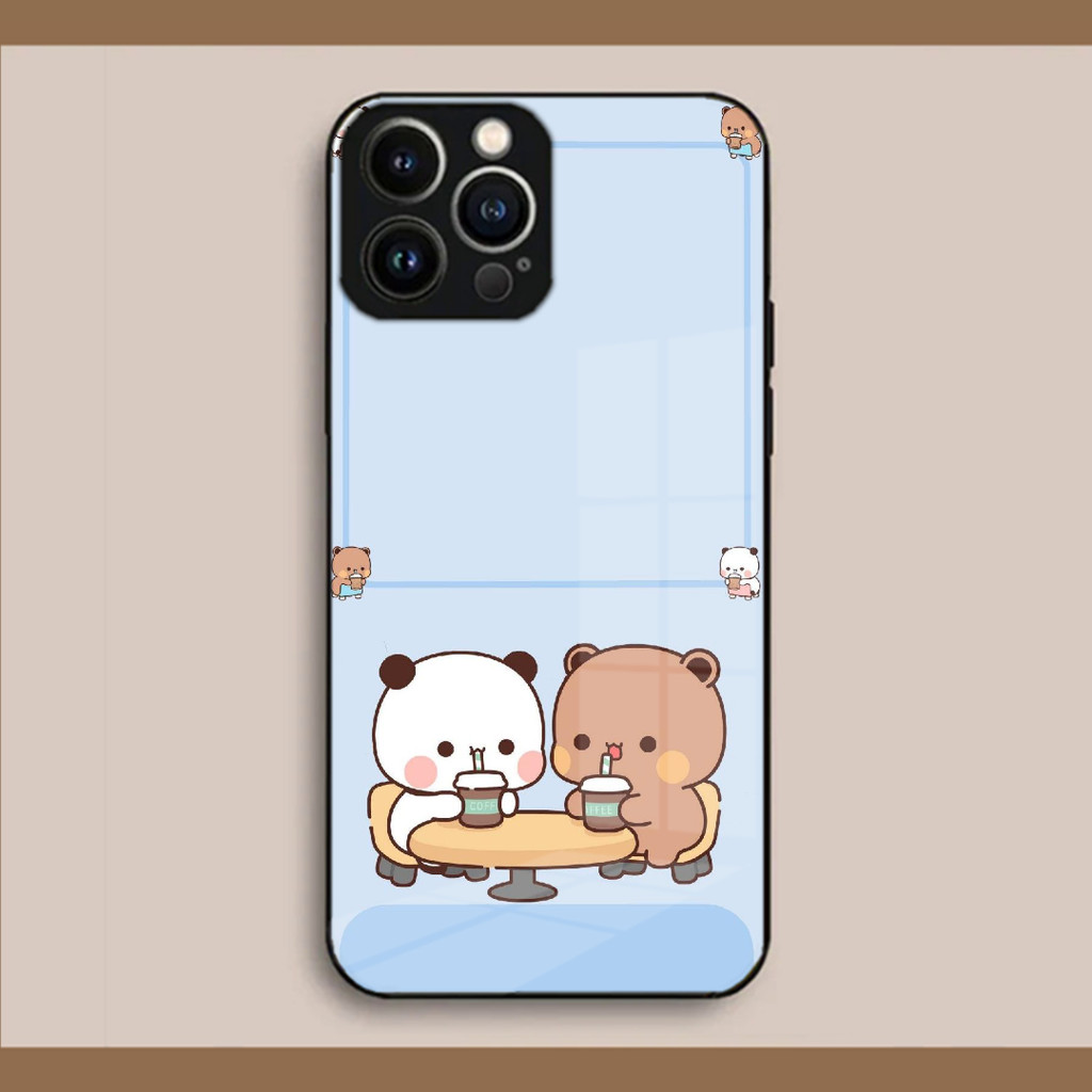 BK-10 BuBu Ngộ nghĩnh DuDu Ốp Điện Thoại Dễ Thương Cho IPhone Kính Cường Lực Mặt Sau 7 8 11 12 13 14 17,15 16 xs
 Xsmax xr (mini plus pro max)