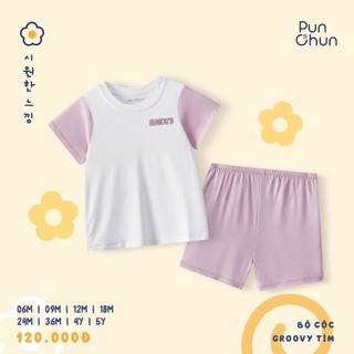 Punchun SS2025 Bộ cộc Groovy cho bé