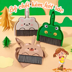Bộ Chổi Quét Bụi Bàn Làm Việc, Vệ Sinh Bàn Làm Việc, Xẻng Rác Thú Cưng Cho Trẻ Em Thiết Kế Nhỏ Gọn Tiện Lợi