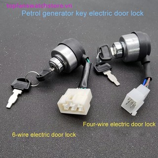 Toplanswatchstore 4 / 6 Dây Cách Máy Phát Điện Đánh Lửa Khởi Động Khóa Chìa Khóa Kết Hợp Cho 2-3KW 168F Và 5-8kw 188F Phụ Kiện Máy Phát Điện VN