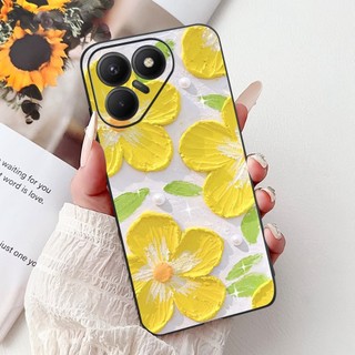 Dành Cho Tecno Pova 7 4G LJ6 Vỏ Hoa Bướm Silicon Mềm TPU Màu Đen Cho Tecno Pova7 4G 2025 Vỏ Điện Thoại