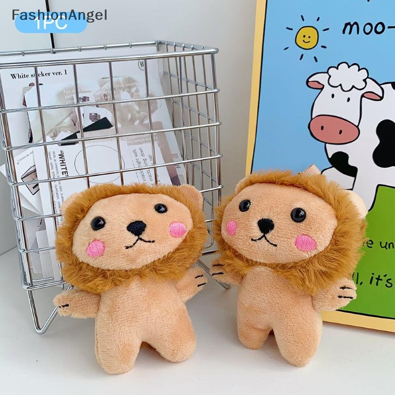FashionAngel Đáng Yêu Sư Tử Sang Trọng Hoạt Hình Động Vật Nhồi Bông Búp Bê Móc Khóa Sang Trọng Đồ Chơi Ba Lô Dễ Thương Mặt Dây Chuyền Chìa Khóa Cho Trẻ Em Quà Tặng VN