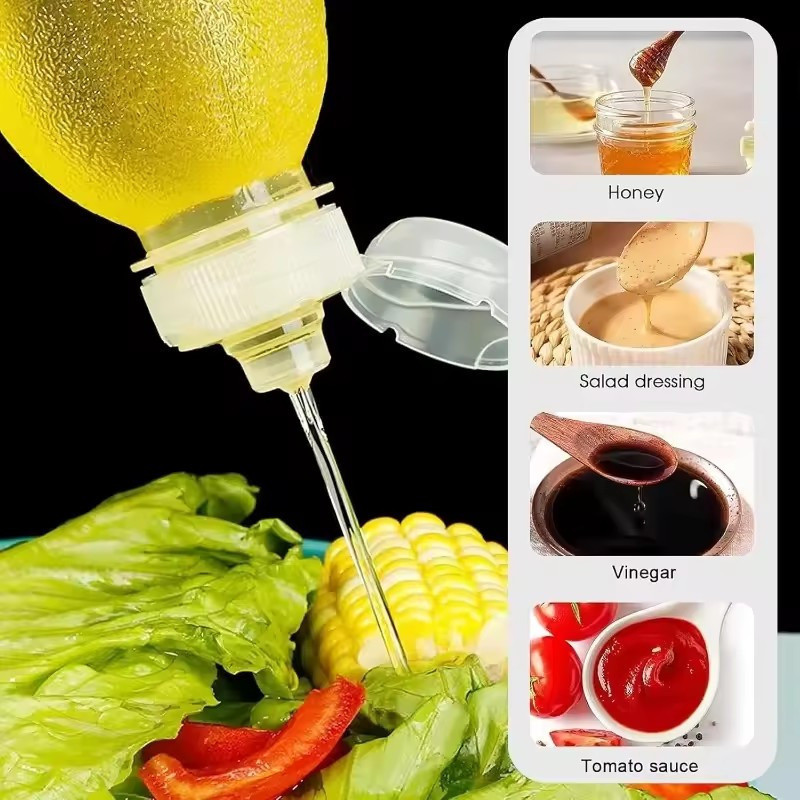 Bình Gia Vị 250 / 400 / 500 / 1000 / 1250ml Có Nắp - Chai Dầu - Dung Tích Lớn, Chống Rò Rỉ - Để Bảo Quản Dầu, Mật Ong, Sốt Cà Chua - Bình Bóp - Chai Đóng Gói Nước Sốt - Dụng Cụ Nhà Bếp