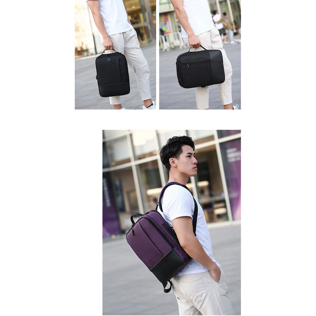 Ba lô laptop unisex có sạc usb 5.2 M.E.N chống trầy xướt [GIÁ TỐT]