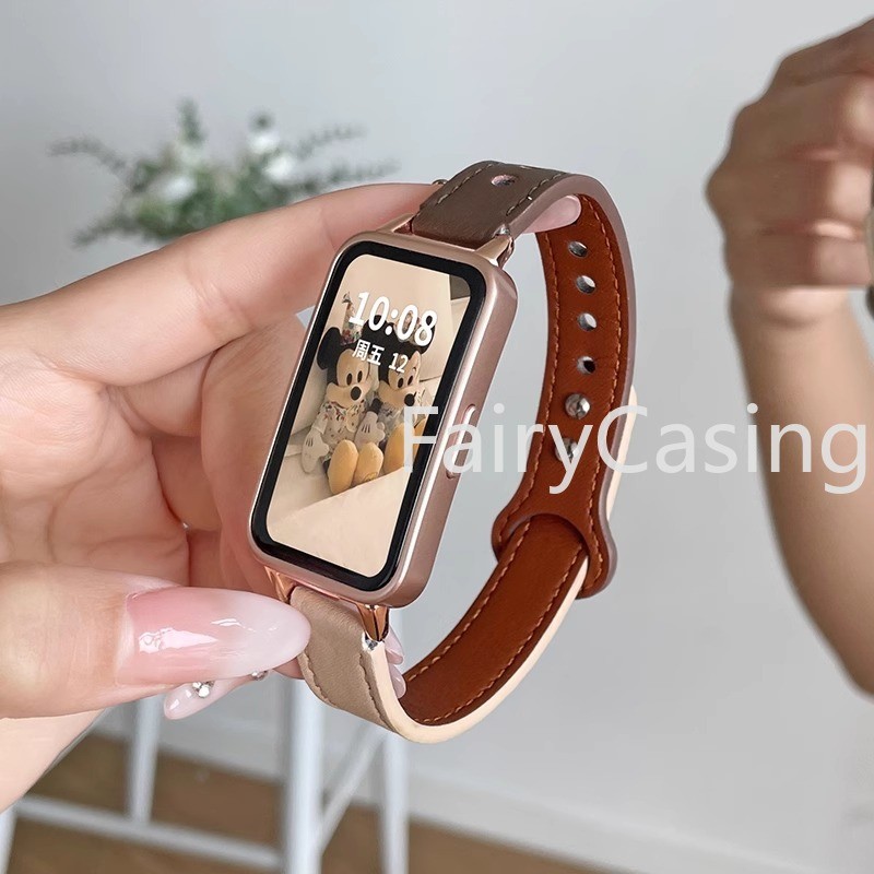 Dây Da Phổ Biến Cho Huawei Watch Band 11 Pro 10 9 8 NFC Vòng Tay Thời Trang Thay Thế Dây Đeo Tay Phụ Kiện