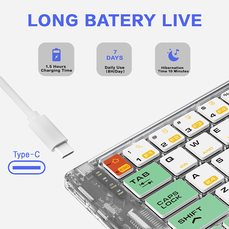 Bàn phím Bluetooth có thể gập lại Bàn phím trong suốt gấp có chuột Chế độ kép Bàn phím du lịch gấp cho điện thoại thông minh máy tính bảng