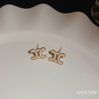 [Drejew] Vòng cổ ngọc trai chữ da dệt đơn giản thời trang chuỗi xương đòn cao cấp phụ kiện cá tính cổ điển