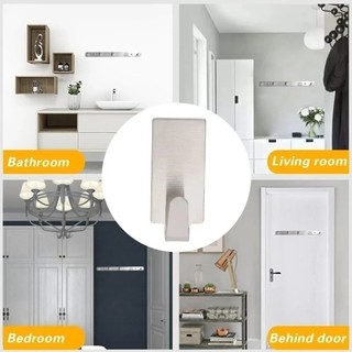 10 / 20 / 30 Cái Móc Treo Tường Bằng Thép Không Gỉ Mini - Dính Chắc Chắn Phòng Tắm Móc Treo Khăn Nhà Tổ Chức
