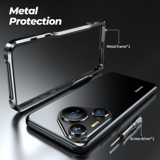 [JLK] Ốp Lưng Nhôm Cho Huawei Pura 70 Ultra 70 Pro + Ốp Lưng P70 Pro P70 Khung Kim Loại Siêu Chống Sốc Vỏ Điện Thoại