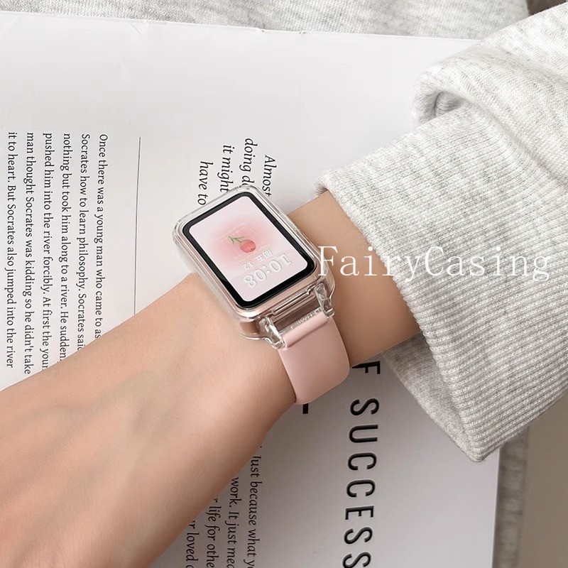 Dây Đeo Mỏng Cho Huawei Band 11 Pro 10 9 8 NFC Phụ Kiện Thể Thao Vòng Tay Silicon Correa Cho Honor 9 6 7 Dây Đeo Tay