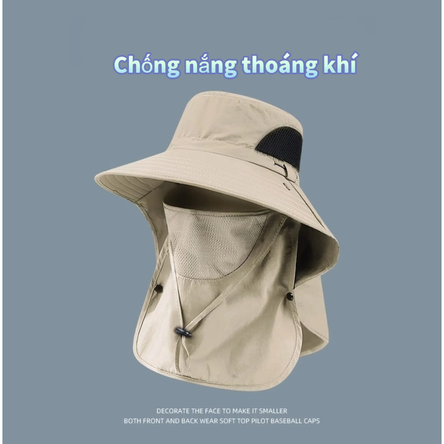 🔥Còn hàng🔥Mũ lưỡi trai rộng vành mùa hè cho nam dùng để chống nắng ngoài trời