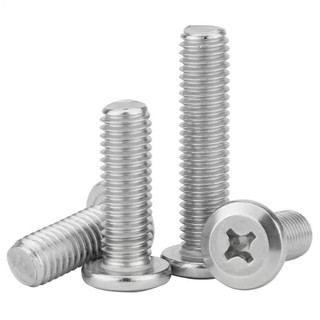 (((LXY) Vít Đầu Tròn Bằng inox 304,Ốc vít inox 304 đầu pake dẹp mỏng vát M8 / M10 * L: 10-150mm (RM-VN-1)