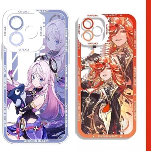 Ốp Lưng Cho Iphone 16 Pro Max 11 12 13 14 15 Pro Max 6 6S 7 8 Plus X XS XR SE 2 3 Vỏ Genshin Impact Citlali Mavuika Game Silicon Trong Suốt Bảo Vệ Camera Chống Sốc