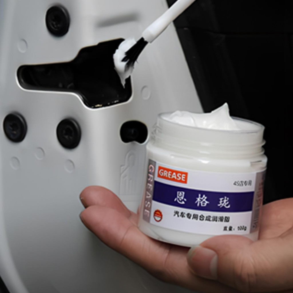 Mỡ Ô Tô 100g Mỡ Nhiệt Độ Cao Mỡ Lithium Trắng Mỡ Đa Năng Cho Bản Lề Sunroof Track pomervn