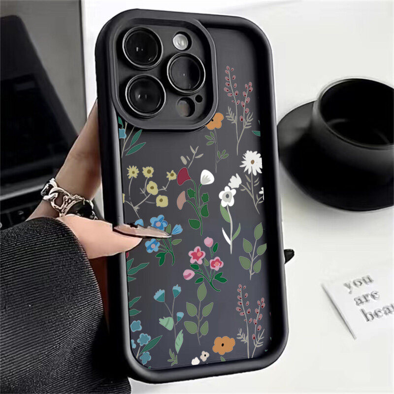 Ốp Lưng Hoa Và Cây Cho Google Pixel 9 8 7 Pro 5G Pixel 7A 8A 9 Pro XL Ốp Lưng Silicon Mềm Bảo Vệ Camera Matte Chống Sốc In Thời Trang