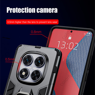 Vỏ Redmi Note 14 Pro + 5G Cho Xiaomi Redmi Note 14 Pro Plus + Note14 Note14Pro 4G 5G 2025 Vỏ Điện Thoại Chống Sốc 3D Armor Thời Trang Ốp Lưng Cứng Giá Đỡ Stent Ốp Lưng