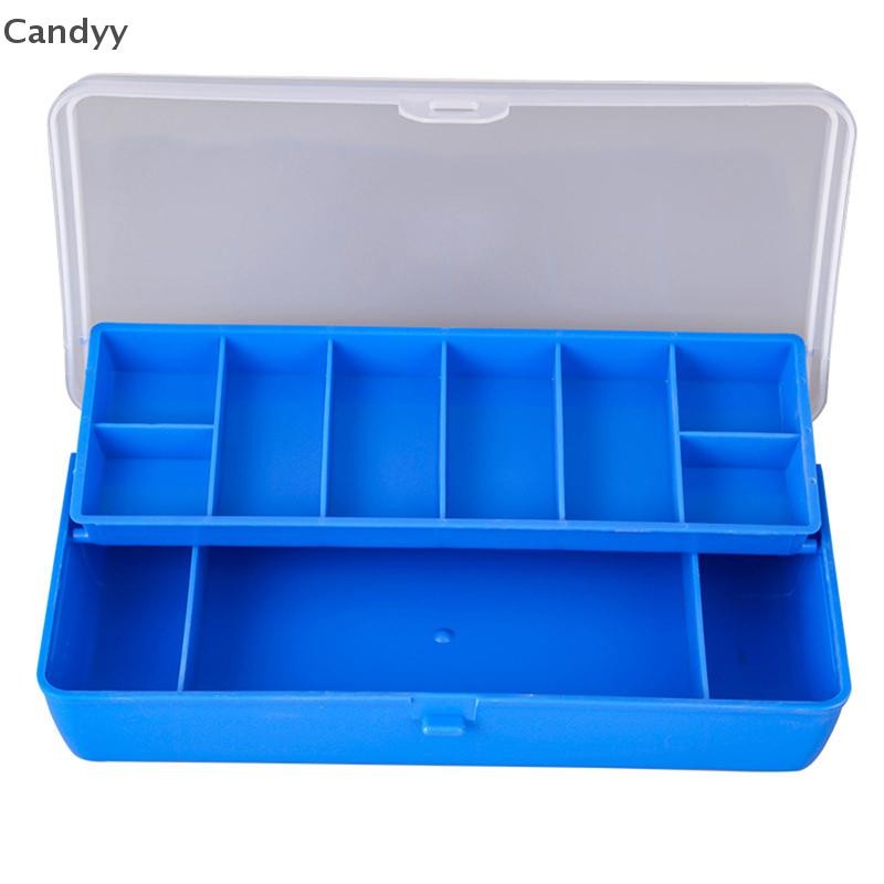 NDY Di Động Câu Cá Hộp 11 Ngăn Hộp Bảo Quản Hai Tầng Cá Chép Phụ Kiện Câu Cá Dụ Móc Hộp Dụng Cụ N