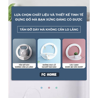 Kệ trang trí dán tường Buna chống nước, kệ decor nhà phòng khách, phòng ngủ nhiều hình dạng