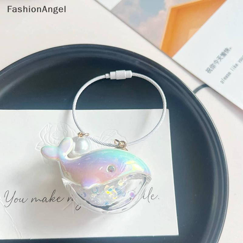 Fashionangel 1 Trẻ Em Bé Gái Quà Tặng Sinh Nhật Thời Trang Mới Hoạt Hình Nhiều Màu Sắc Laser Cá Voi Móc Khóa Dành Cho Nữ Túi Mặt Dây Chuyền PVC Động Vật Biển Vòng Chìa Khóa Ô Tô VN