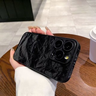 Phim Bảo Vệ Ống Kính Vải Flannel Họa Tiết Núi Tuyết Màu Trơn Ốp Lưng Điện Thoại iPhone 16Promax 12 13 14 15 Pro Max 11 Nam Nữ Vỏ Di Động Chống Sốc
